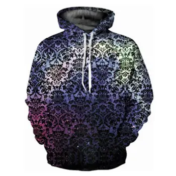 

CFYH 2018 brand fashion Geometric starry sky 3D printed hooded hoodies men/women drawstring hoodies pullover sweatshirt