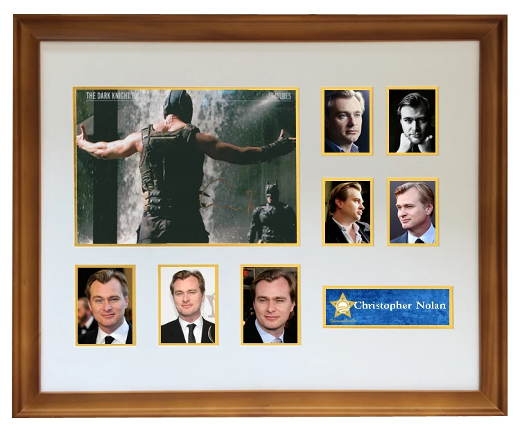 

Christopher Nolan actor's signed Autographed Photo Framed 20 inch frame come with coa