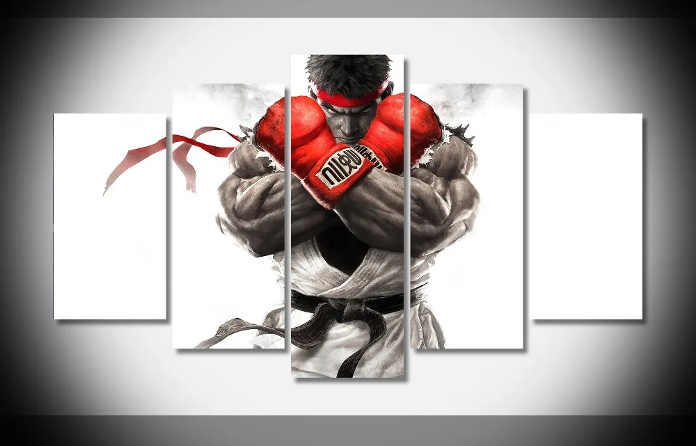 

5385 Street Fighter V Game Poster Framed Gallery wrap art print home wall decor wall picture Already to hang digital print