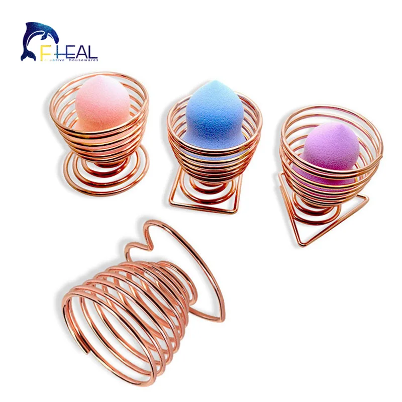 

FHEAL 1pc Makeup Puff Rack Sponge Holder Storage Beauty Makeup Powder Puff Blender Storage Rack Spong Drying Stand Holder