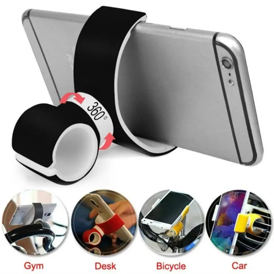 

Bicycle Racks 360 Degrees Universal Air Vent Mount Bicycle Car Cell Phone Holder Stands for IPhone 6 Plus/7/8/X 3.5-6.0inch Phon