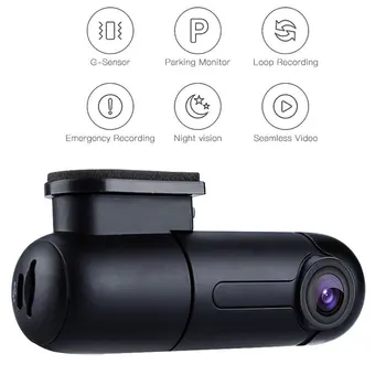 Dash Cam Автомобильный Dvr камера рекордер 1080 P Full HD 360 градусов dashcam wi fi Голосовое управление приборной панели g-сенсор carcam dvr veicular