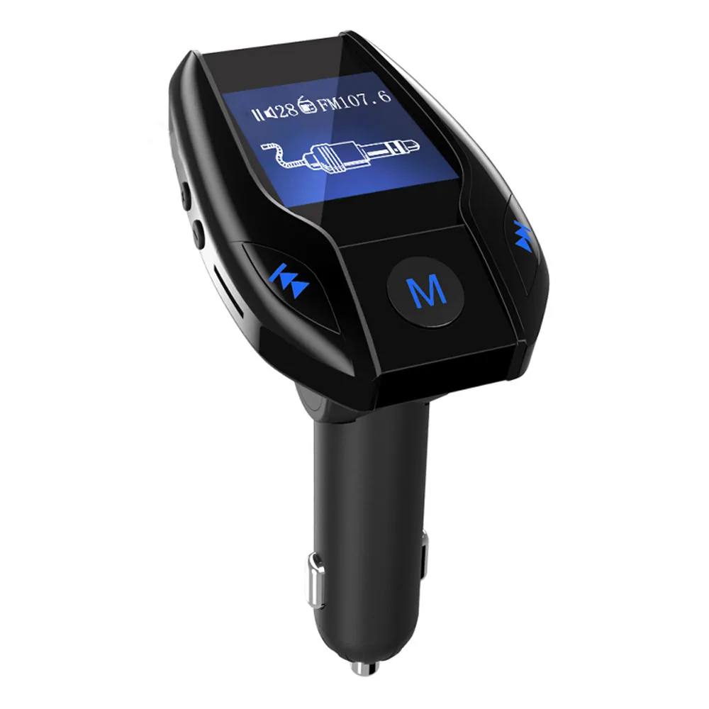 

Bluetooth MP3 Player FM Transmitter Car Charger Dual USB Monitor Cell Phone Handfree Rotating 120 degrees For Smart Phone