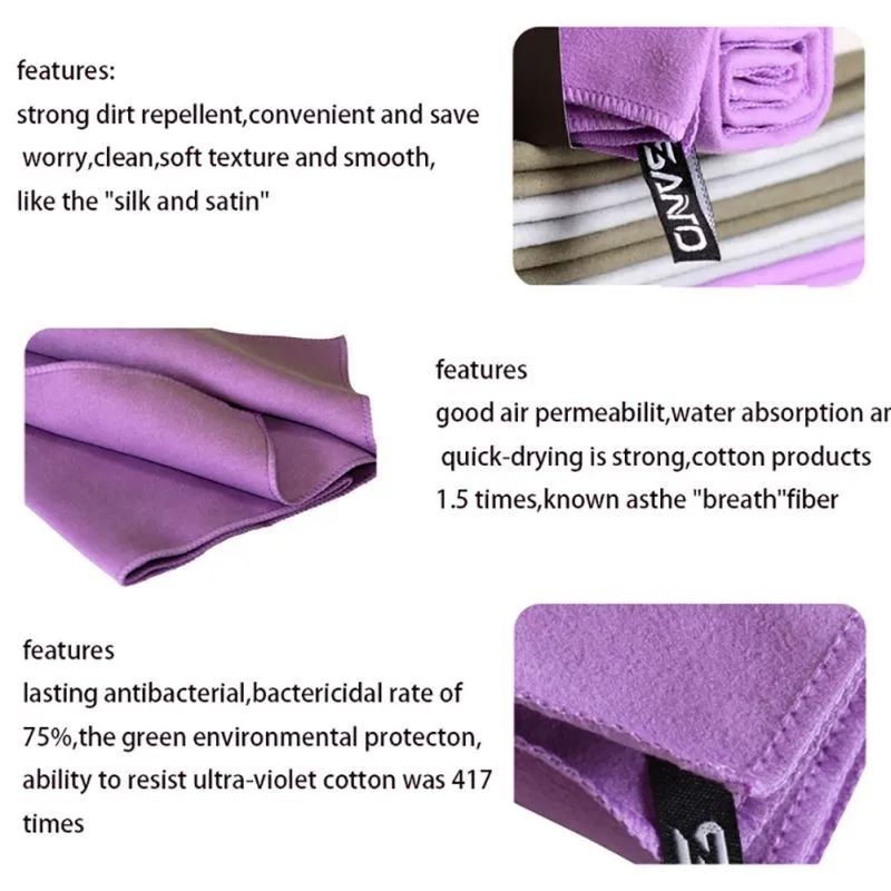 Портативное спортивное полотенце 31x75 см, быстросохнущее спортивное полотенце для отдыха на природе, путешествий, плавания, полотенце из микрофибры, Мочалка для лица