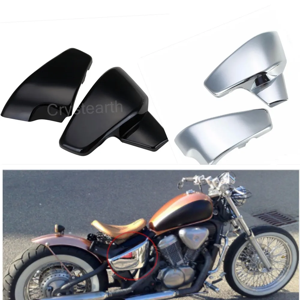 Для Honda VT600 VT 600 C CD (Shadow VLX Deluxe)1999 2007/VLX600 1999 2008 хромированный черный боковой
