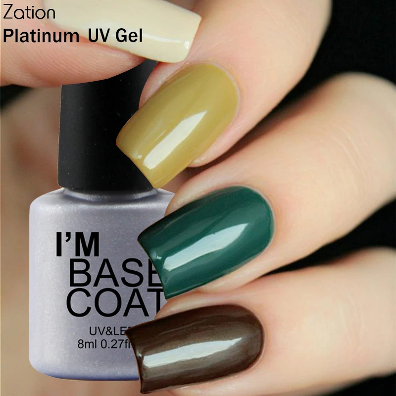 

Zation Nail Art Polish UV Gel Cuticle Oil Transparent Enamel Gel Polish Base Coat Top Coat Makeup Top Base Nail Polish Manicure