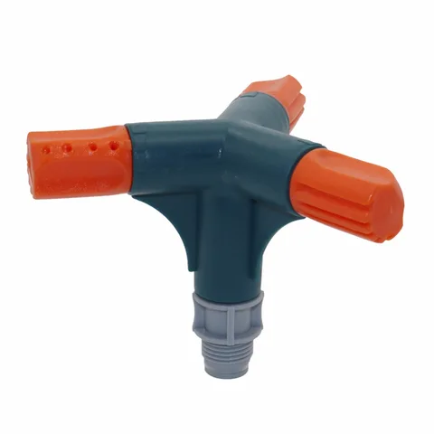 Male Thread Adjustable Trident Rotary Sprinklers Garden Agriculture Irrigation Sprinkler Lawn Grass Watering Nozzle