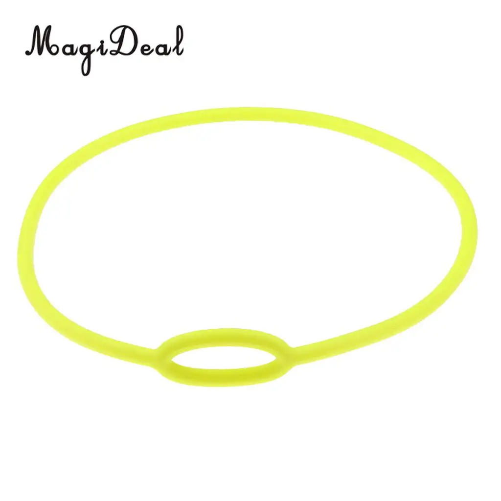 MagiDeal Scuba Diving Dive Silicone Regulator Necklace Holder Accessories 72cm Yellow/62cm Black