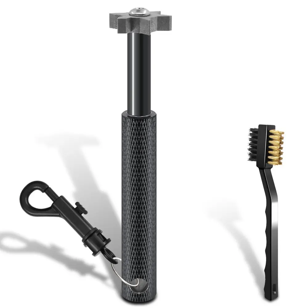 1 Pcs Golf Club Groove Sharpener New Can Cleaning And Sharpening Kit With 1 Pcs Golf Brush Brand For Wedges And Irons Drop Ship