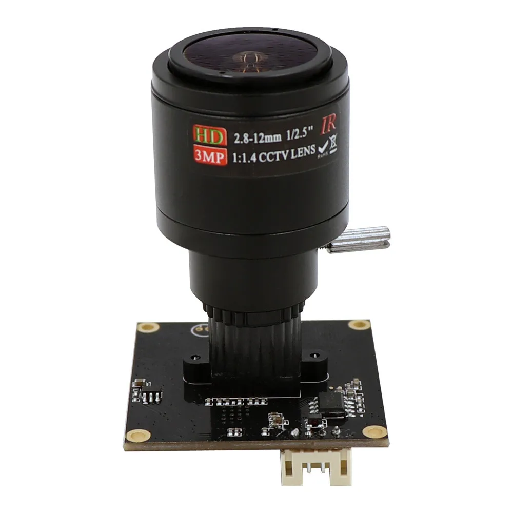 

Global Shutter High Speed 120fps M12 Mount 2.8-12mm Varifocal Webcam UVC Plug Play Driverless USB Camera Module