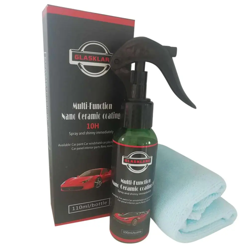 

Multifunctional Automotive Nano Ceramic Coating 10H 100ML with Sprinklers Automotive Diamond Plated Superhydrophobic Coating