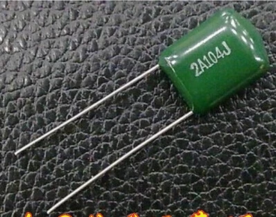 20 шт 2A104J полиэстеровый пленочный конденсатор 100nF 0,1 мкФ 100V 2A 104J