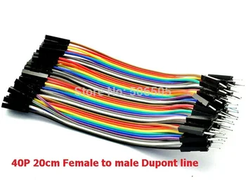 

20CM 40P Female to male Dupont Line Jumper Cable 10pcs/lot