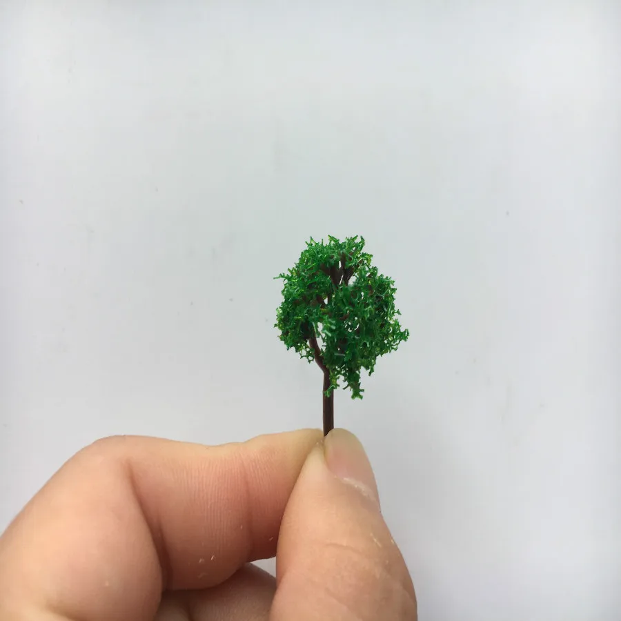 50pcs/lot Architecture N Z 1:1000 Scale Model Miniature Green Trees In 3.5cm For Ho Train Layout - Image 5