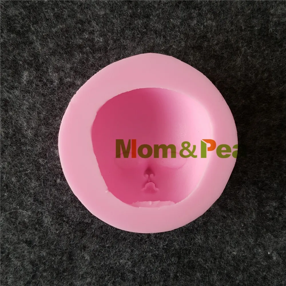 Mom& Pea 1203, силиконовая форма для лица, украшение торта, помадка, 3D форма для торта, пищевая форма