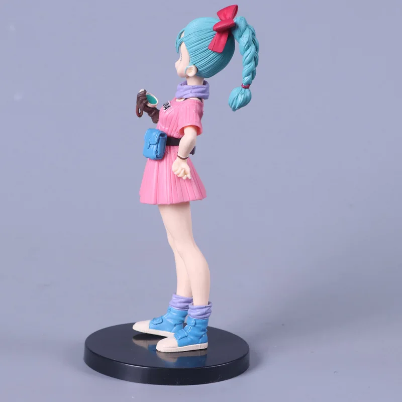 Аниме Dragon Ball Z Bulma розовая юбка для поиска. Фигурка DBZ Гоку друг ПВХ Коллекция Модель 14 см