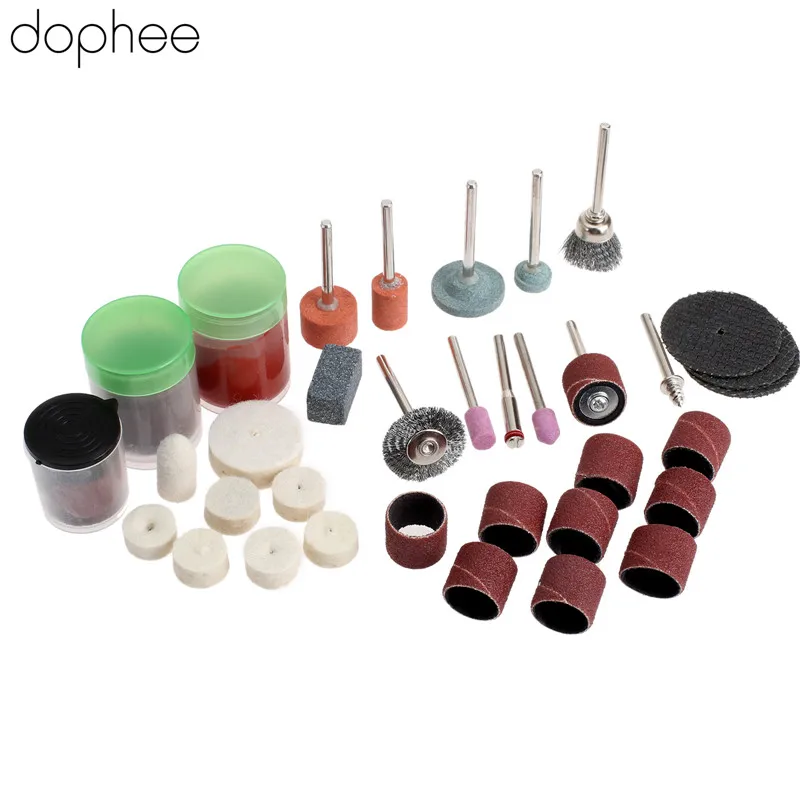 dophee 105Pcs Mini Drill Dremel Accessories Rotary Polishing Grinding Cutting Carving Bits for Dremel Rotary Tool DIY Tools