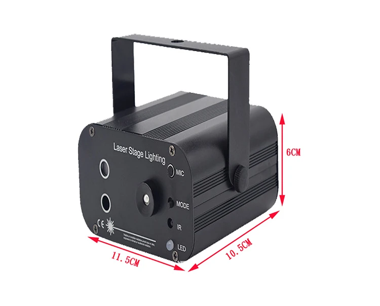 Светодиодный лазер для дискотеки, 48 моделей, Звуковое управление, сценический луч, лампа для диджеев, Клубные украшения, RG вечерние вспышки