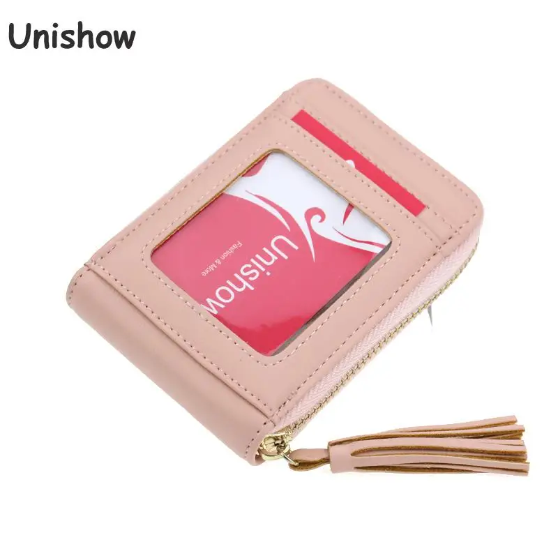 Unishow Tassel Women Card Holders Female Business Card Holder Pu Leather Women Credit Card ...