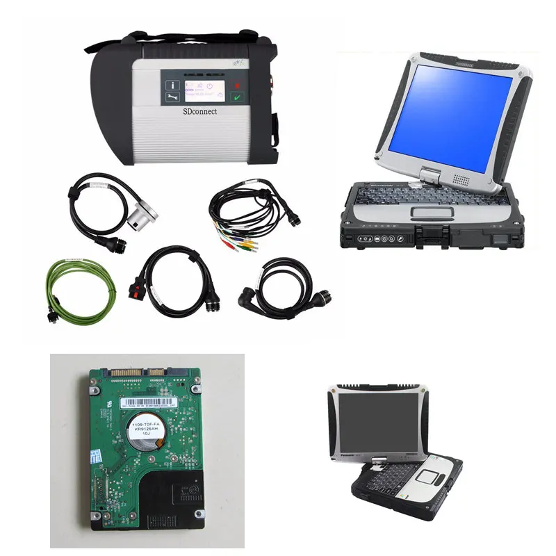 Top MB Star SD C4 Полный комплект с 2020 09 версией программного обеспечения HDD + ноутбук CF19