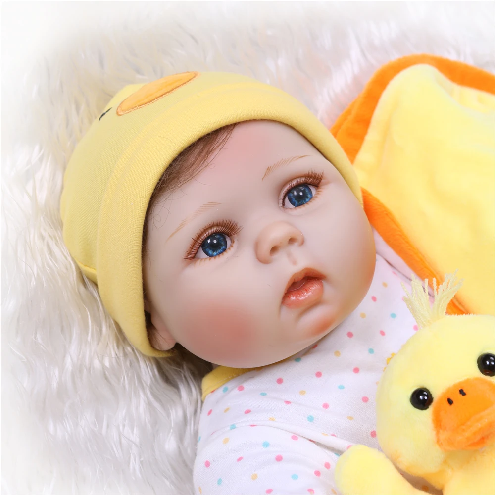 NPK Handmade Full Silicone Vinyl Adorable Lifelike toddler Baby Bonecas Girl Kid Bebe doll 55CM Toys Reborn Menina de Silicone