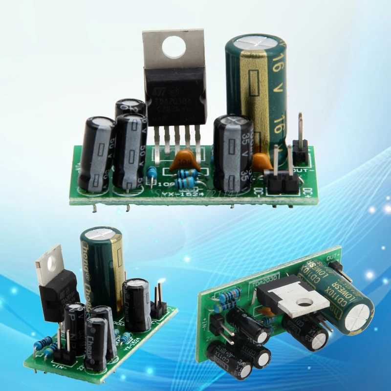 DC 12V 18W 1 CH сабвуфер V3 TDA2030A стерео цифровой аудио усилитель плата DIY Прямая
