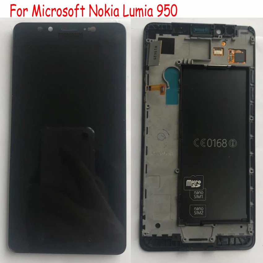 Оригинал для Microsoft Nokia Lumia 950 RM-1104 LCD дисплей Сенсорная панель экран дигитайзер в