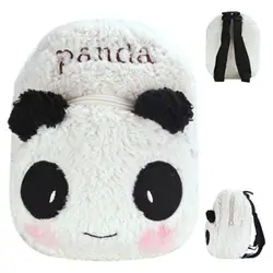 Детские плюшевые рюкзаки Симпатичные панды животных Белый Черный Panda Плюшевые игрушки новый мультфильм мини детская школьная сумка
