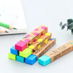 Топ Прекрасный Карамельный Цвет Прямоугольник карандаш ластик для школы канцелярские подарок для детей и студентов