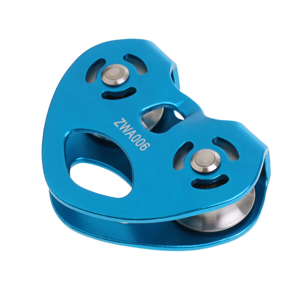 Rigging Screw 30KN Zip Line Cable Trolley Zipline Fast Speed Dual Pulley