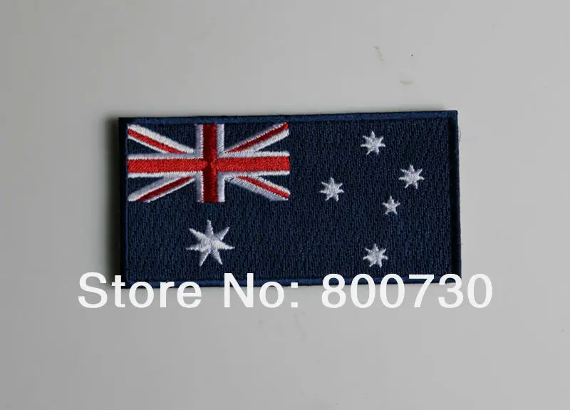 10p Australian Flag Patch Embroidered Iron on Patch in Patches from Home & Garden on Aliexpress