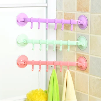

Practicle Sucker Towel Hanging Rack Kitchen Bathroom No Trace Hanging Scarf Wall Hook Dishwash Cloth Hooks Racks New hot