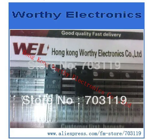 

10pcs/lot K10A60D K10A60 TO-220F