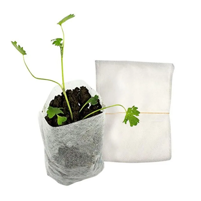 

Reusable Non-woven Fabric Pots Plant Pouch Garden Nursery Pots Seedling Raising Bags