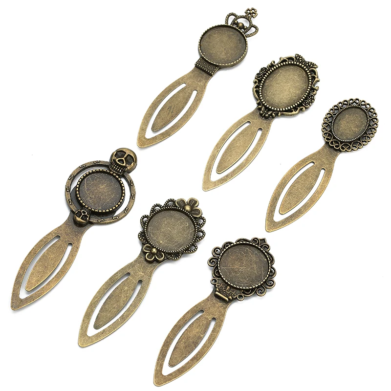 5 шт. античная бронза Винтажная закладка основа для кабошона фоторамка 20 мм |