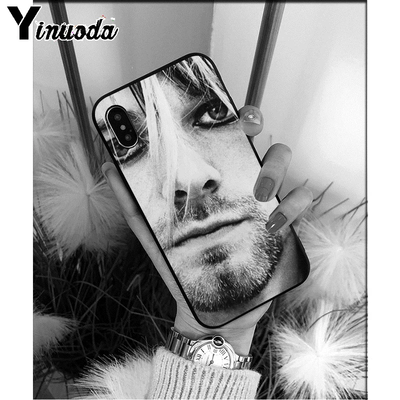 Yinuoda Nirvana Kurt Cobain высококачественный чехол для телефона для iPhone 8 7 6 6S Plus 5 5S SE XR X XS MAX Coque Shell - Цвет: A12