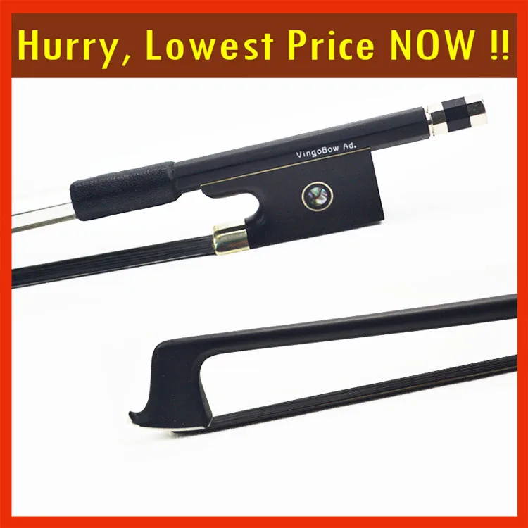 1 8 Size BRAND NEW Black font b Horse b font Hair Carbon Fiber Violin Bow