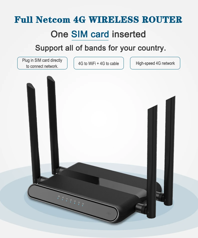 Cioswi WE5926 3g 4G роутер с sim-картой слот Wi-Fi роутер 300Мбитс 2. 4G Гц Wi-Fi повторитель openWRT маршрутизатор 4* 5dBi Съемная антенна