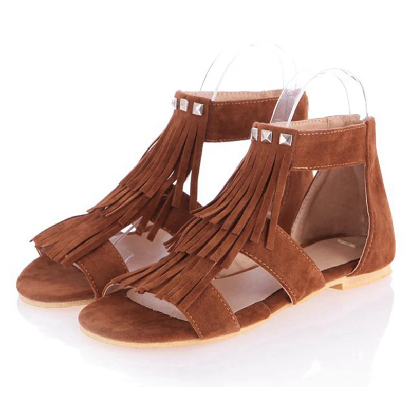tassel gladiator sandals