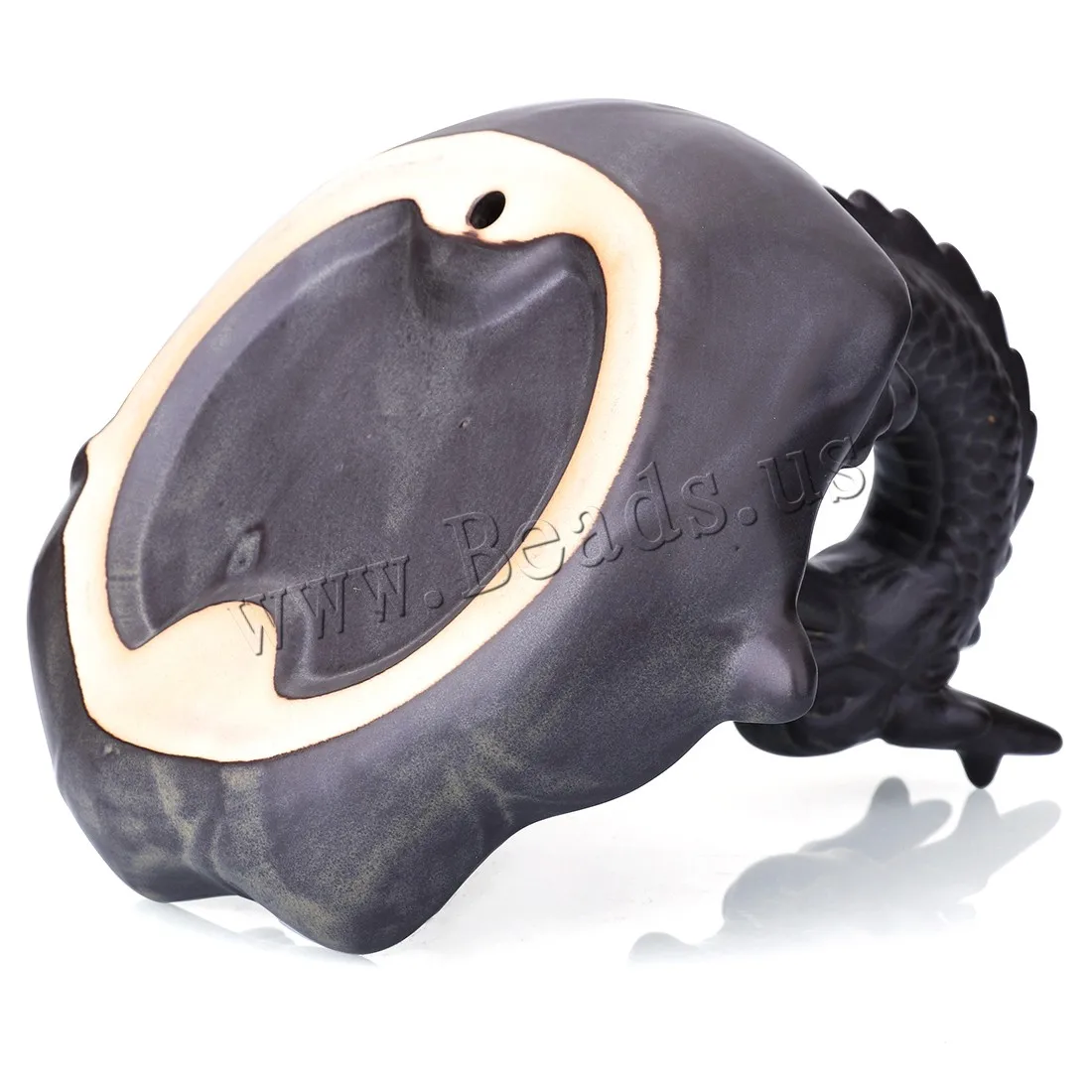 Creative Home Decor Backflow Incense Burner Ceramic Dragon Censer Waterfall Aromatherapy Furnace Holder With 10pcs Incense Cones