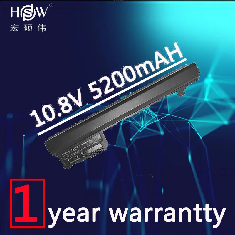 

HSW 5200mAH new laptop battery for Compaq Mini 102 110c CQ10 CQ10-100 for Hp mini 110 mini110-1000 537626-001 HSTNN-CB0C bateria