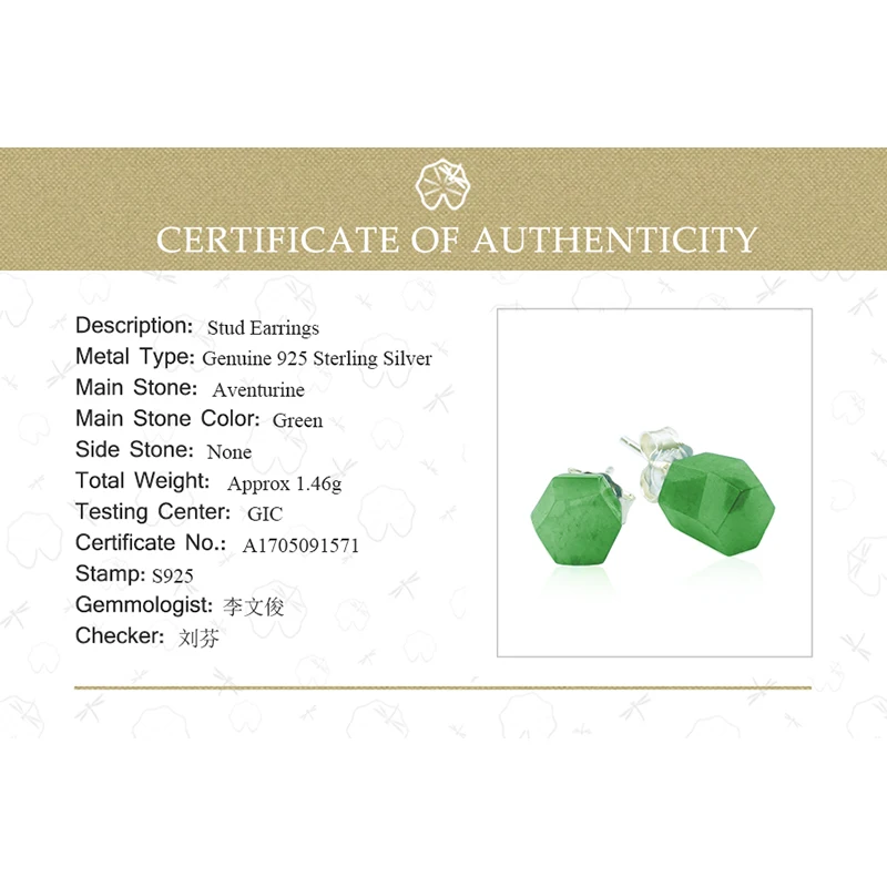 Женские серьги гвоздики из серебра 925 пробы с натуральным камнем|stud earrings|earrings