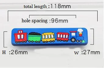 1 шт. детский шкаф ручка мультфильм резиновый поезд кухонный ящик ручка детский комод тянет мебельное оборудование