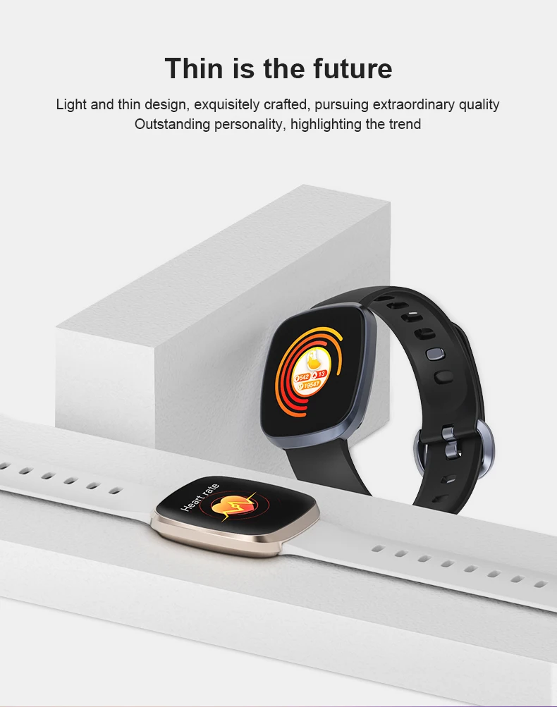 Lerbyee Bluetooth Смарт-часы GT103 водонепроницаемый монитор сна фитнес-трекер часы полный экран сенсорный сердечный ритм спортивные часы Новые