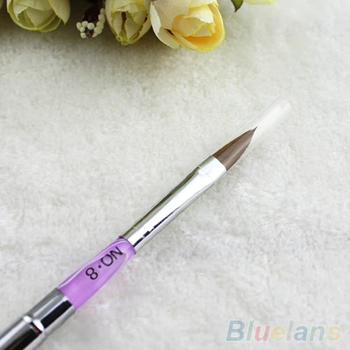 Ручка для нейл арта размер 8 акриловая кисть абразивная съемная ручка дизайна