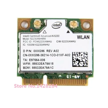 Для Intel Centrino Advanced-N 6230 62230ANHMW Mini PCI-e Wi-Fi Bluetooth 3,0 802,11 a/b/g/n 2,4 г/5 ГГц Беспроводной карты 300 Мбит/с