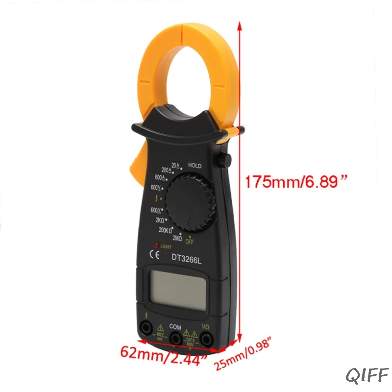 DT3266L цифровой клещи мультиметр Напряжение Ток Сопротивление тестер Mar28