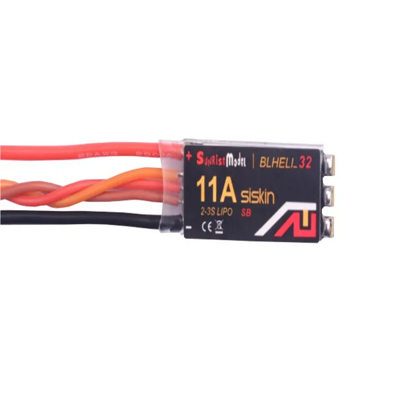 Sunrise Siskin BLHeli-32 11A SB 2-3S ESC с 5В/2а SBEC для радиоуправляемых самолетов мультикоптеров