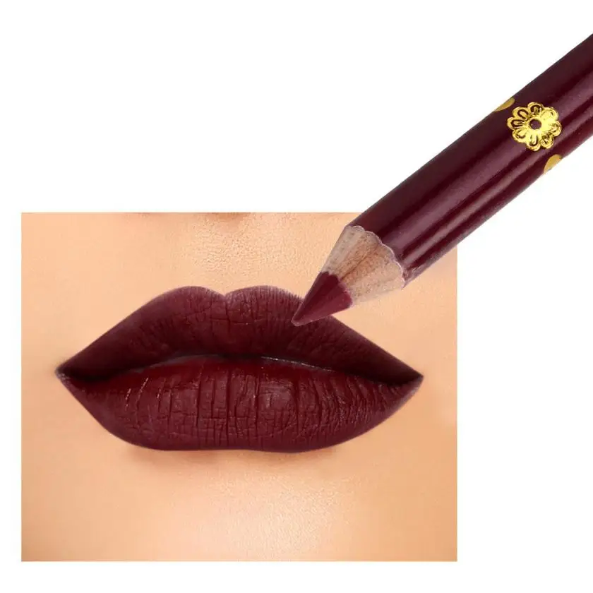 1 шт. водонепроницаемый постоянный макияж с микроволокном тату карандаш для губ Губная помада длительная 13 цветов - Цвет: 12