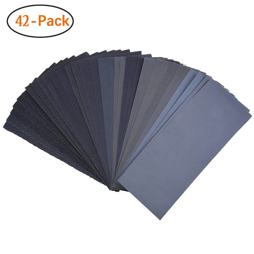 Buy 42PCS 120 To 3000 Assorted Grit Sandpaper For Wood Furniture Finishing